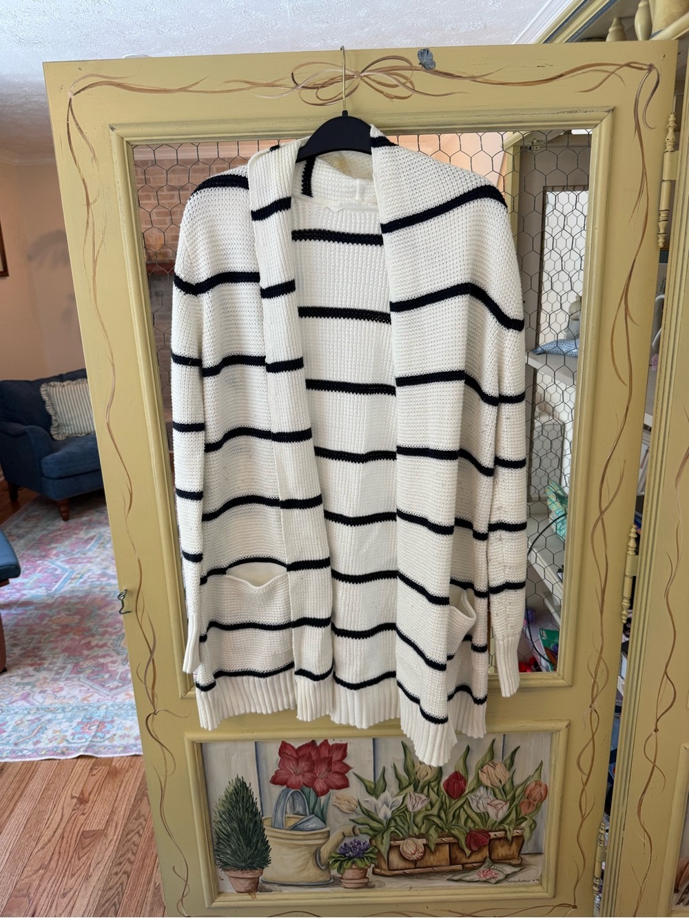 Athleta striped cardigan